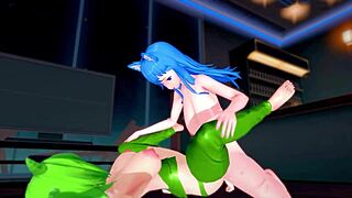 3d hentai futa fucks big boobs ass