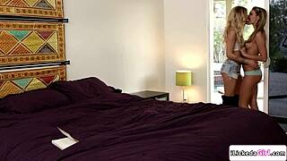 Blonde Lesbian Fingering Straight BFF, Wow!