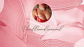 sexy blonde oils up her huge tits and sucks roommate's monster cock