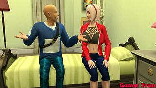 New Sakura friend comes to see Master Roshi, repairs the PC, and gets the ass penetration