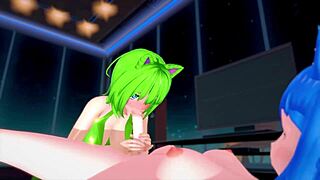 3d hentai futa fucks big boobs ass