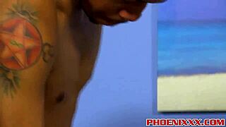 cute twink enjoys big black cock in hot interracial gay anal