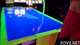 The beauty experiences overwhelming pleasure as she bows down for a hard fuck