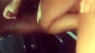 My wife was horny, so I stopped at the parking lot for her to fuck a strange big black cock guy who roughly assfucked my brunette wife.