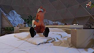 3dxChat gameplay: It was Christmas ride, cowgirl action