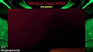morgan goes wild with monster cock masturbation