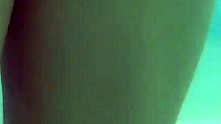 this hot blonde is fucking so good in the pool, close-up action!