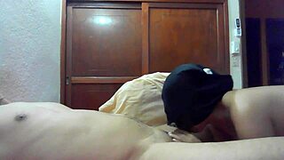 Do you enjoy sucking dick in this homemade latina blowjob?