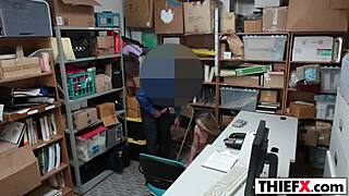 I can’t believe this pretty gal stole, now she’s getting punished hard.