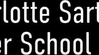 Petite Brunette Students Penny Pax And Charlotte Sartre In Lesbian Rimjob