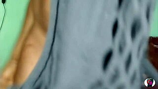 Cyndy Blackslave performs striptease, ripping clothes for follower