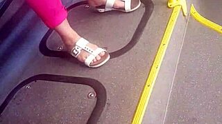 want to see mature candid foot play?