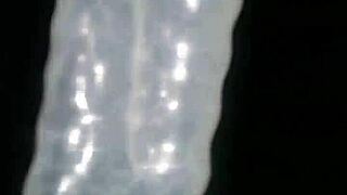 I prepare my penis with ice cubes for intense pussy pounding on web chat