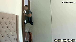 Pierced nipples teen fucks stepmother's arrangement!