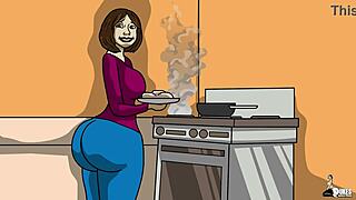 Big booty Mrs. Keagan in supermarket trouble, haha!