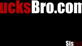 Interracial stepsiblings fuck hard! Jasmine Summers moans.