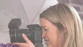 I receive a handjob from classy British femdom babe