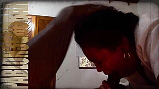 pu ke queen loves hot stomach juice on meat. she takes that big black cock deep!