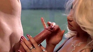 Erotic yet artistic blowjob by mature milf couple