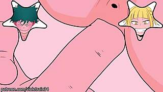 Deku Masturbates Then Fucks Himiko Toga. Uncensored Hentai Anime Scene