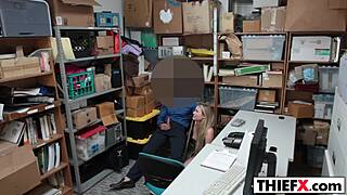 I can’t believe this pretty gal stole, now she’s getting punished hard.