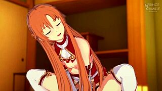 asuna has unplanned pov sex in village room