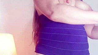 Latina Wife Masturbates For Husband's Friends, Showing Off Her Big Ass And Natural Tits!