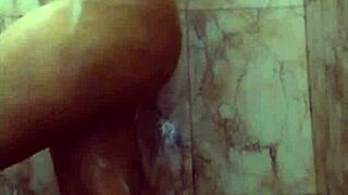 hot desi step cousin sister craving your big dick in the bathroom with her huge tits and ass