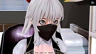 Harem Hotel Part 12: Anime Maid Blowjob and Intense Fucking