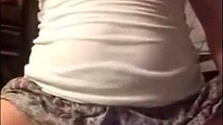 i ride my new dildo with my big tits bouncing in front of my partner