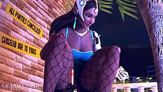Symmetra battles loneliness with wild sex in Overwatch.