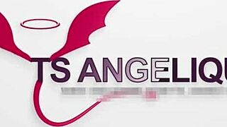 i'm ts angelique, masturbating to orgasm in my sexy latina crossdressing outfit, homemade surprise.