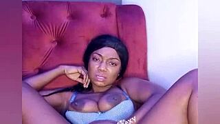 Ruzzyde Fucks Shaved Pussy with Big Dildo