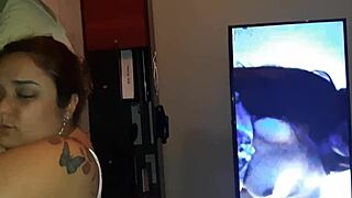 Husband leaves facial cumshot on sleeping wife's face