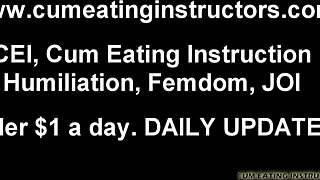 i'm gonna make you swallow every drop of cum, slave