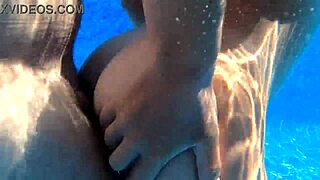 Exuberant MILF gets penetrated under water in cowgirl and bent over