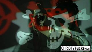 Christy Mack as pirate teases her amazing ass and tight wet pussy