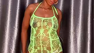 Ruzzyde Fucks Shaved Pussy with Big Dildo