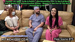 Secretive nurse Blaire Celeste's naughty act: Hitachi magic wand sneaking in for self pleasure