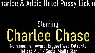 Hotel rendezvous with Busty housewives Charlee Chase and Addie Juniper