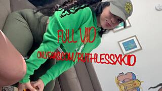 Watch this thick Cuban mamacita devour that little dick in a wild casting session with big ass and cum?