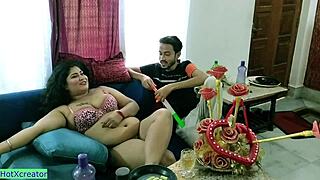 Indian bhabhi's hot birthday anal with teen lover, wow! 🔥