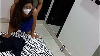 Tricking hot Latin babe to fuck her in a motel and record the escapade using the video as leverage against her husband