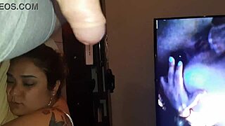 Husband leaves facial cumshot on sleeping wife's face