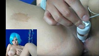 I love watching this hot girl with big tits play with her vibrator