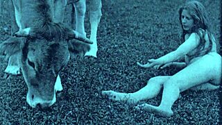 Vintage babes chilling with their cute pets.