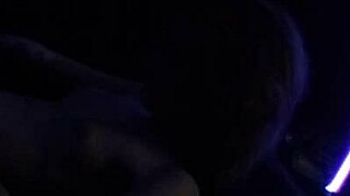 Carrie B Explores Blacklight Sex in Unique Scene