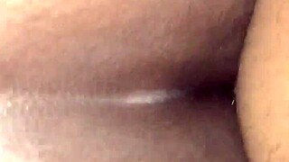 he fucked his ebony girlfriend right on the car outdoors