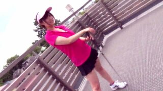 oh gosh, i can’t believe these huge japanese tits in golf lesson!