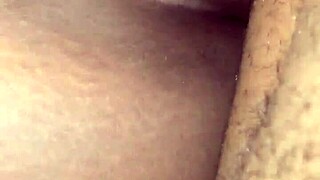 he fucked his ebony girlfriend right on the car outdoors